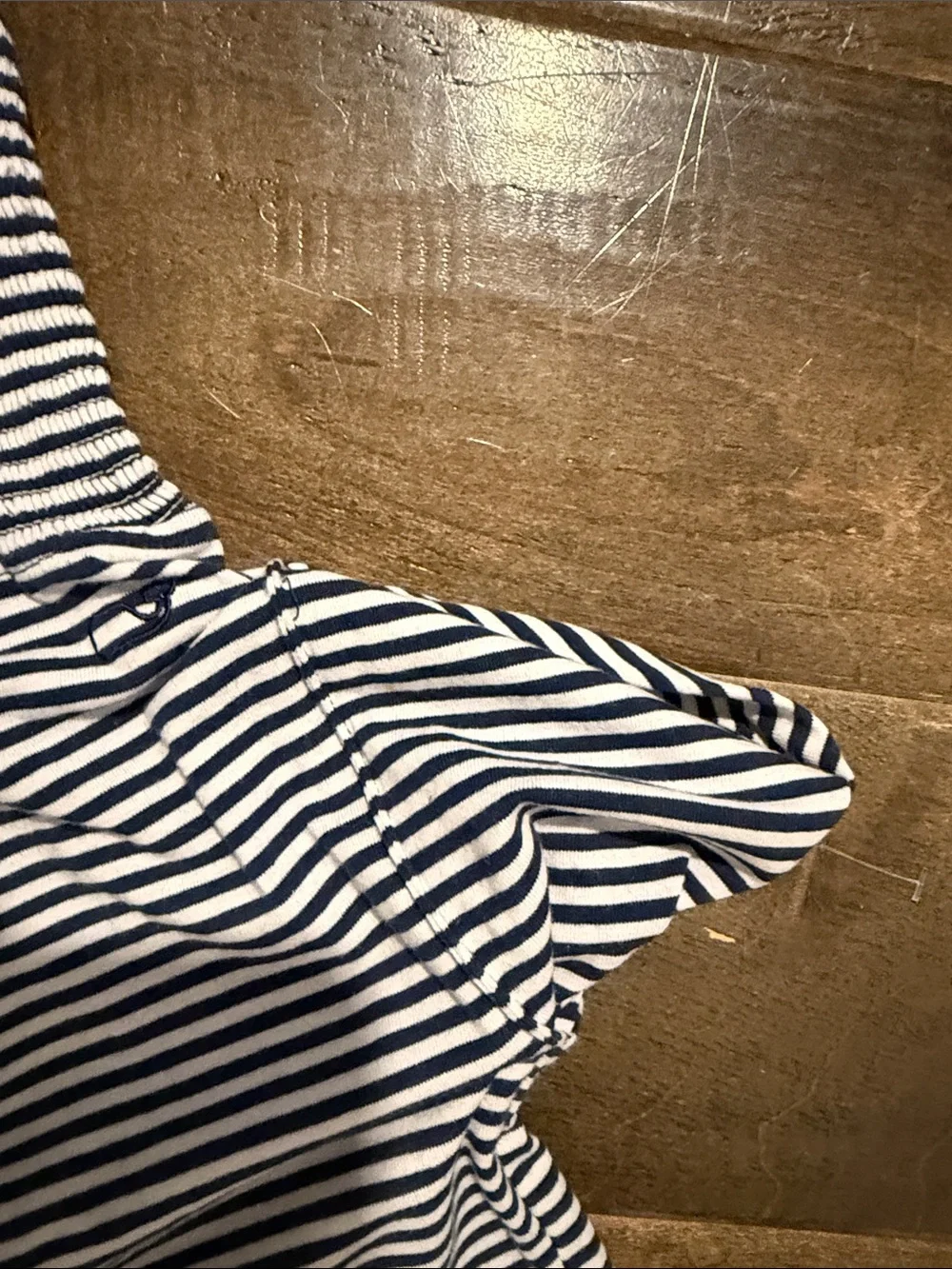 Vineyard vines kids striped Blue & White Wide-Leg Jumpsuit with Tie Straps